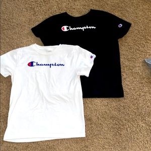 2 Champion tees